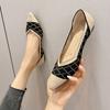 Spring and Autumn New Super Soft Fly-woven Shallow Mouth Pointed Flat Shoes Breathable