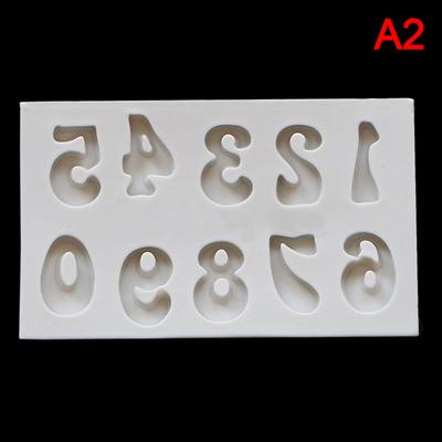 Numbers Molds Letters Silicone Mold 3D Fondant Mold Cakes Decorating Tools