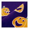 Someno Anbo Tenugui "Pumpkin Night Purple" Hand-dyed 100% Cotton Tokka Made In Japan 35cm X 100cm Halloween Pumpkin Ghost Bat Interior Face Towel