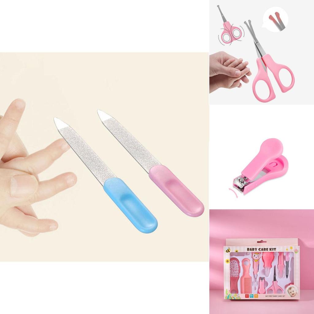 Baby Care Gift Set With Child Nail Clippers And Ear Pick Tools For Infants Toddlers
