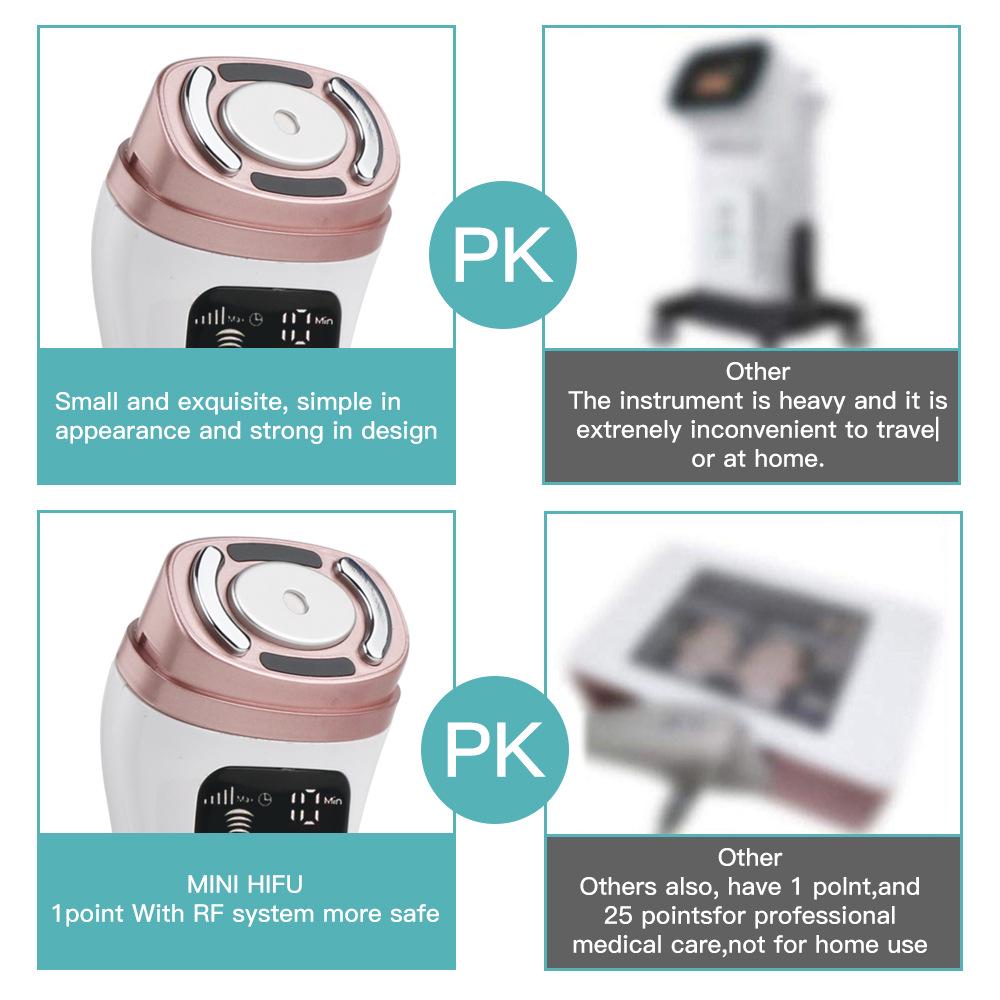 Mini Ultrasonic Sculpting Tool: HIFU EMS Pulse for Lifting & Wrinkle Smoothing