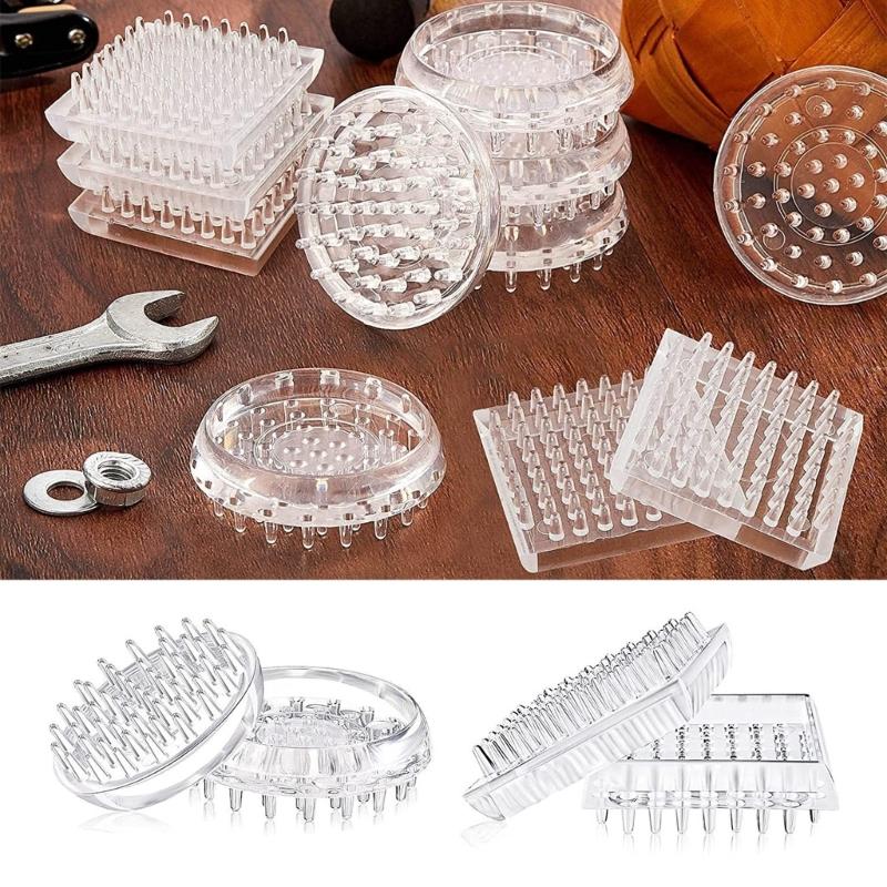 12/16Pcs Furniture Carpet Protectors Spiked Caster Cups Spiked Furniture Cup for Furniture Legs Table Chair Sofa