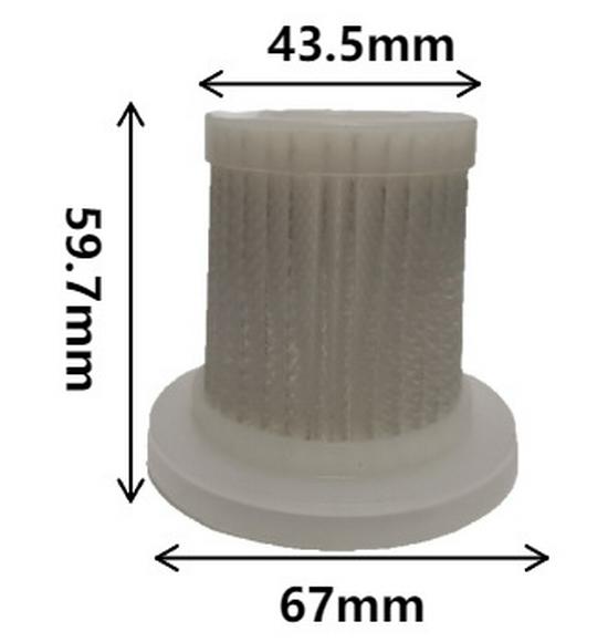 Wireless Handheld Car Vacuum Cleaner Accessory Set with HEPA Filter Screen and Universal Filter Element