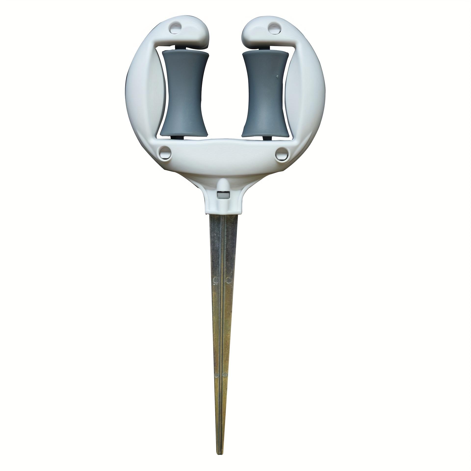 

1pc Orange/Gray-White Hose Guide, Made of High-Quality Material with Iron Base for Secure Ground Fixation, Durable and Aesthetic