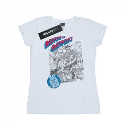 Camiseta feminina de algodão Dead Kennedys Bedtime For Democracy