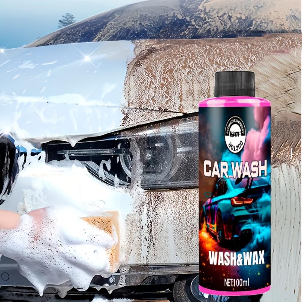 Car Exterior Care Liquid - High-Density Pink Foam Car Wax with Concentrated Formula | Creamy and Dense Full-Coverage Coverage |