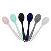 Cucchiaio da minestra in silicone flessibile infrangibile con manico lungo, mestolo da cucina per la casa