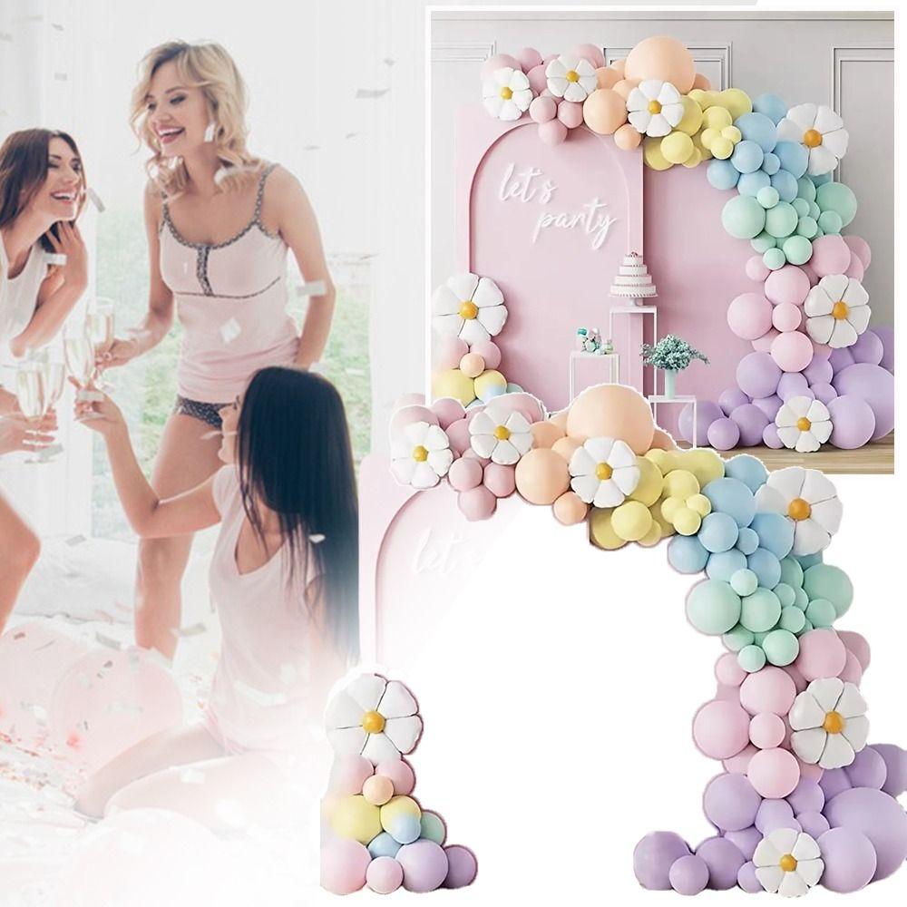 

Wedding Anniversary Latex Balloons Garland Coloful Balloon Arch Photo Props Cartoon Daisy Flower