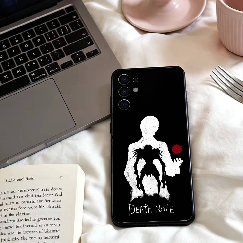 D-Death Anime N-Note  Phone Case For Samsung S25,24,23,22,30,21,10,9,Ultra,Plus,Lite,FE,4,5 G Soft Black Case