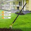 Double-Ended Garden Hoe & Weeder Heavy Duty Scuffle Hoe for Soil Loosening & Weed Removal 30-72 Inch Height Adjustable Long Handle Garden Tool for