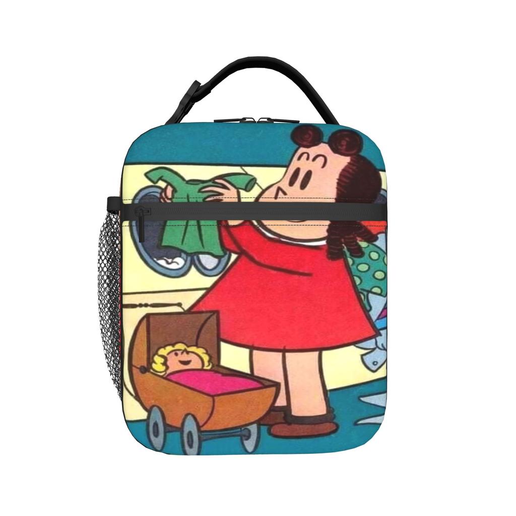 Littles Lulus Thermal Insulated Lunch Bag for Work  Portable Food Container Bags Men Women Thermal Cooler Lunch Box