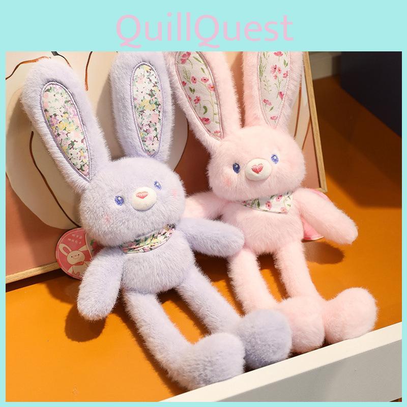 Trend Pull Ear Bunny Plush Toy Stretchable Ears Decorative Keyring Gift Festival