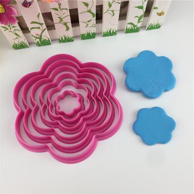 Yousheng 1 Set di formine per biscotti a forma di fiore fai da te in plastica a forma di cuore con pentagramma, stampi per cottura al forno per bambini