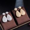 Creative Light Bulb Premium Earrings Needle Micro-Inlaid Zircon Hollow Earrings Popular Jewelry