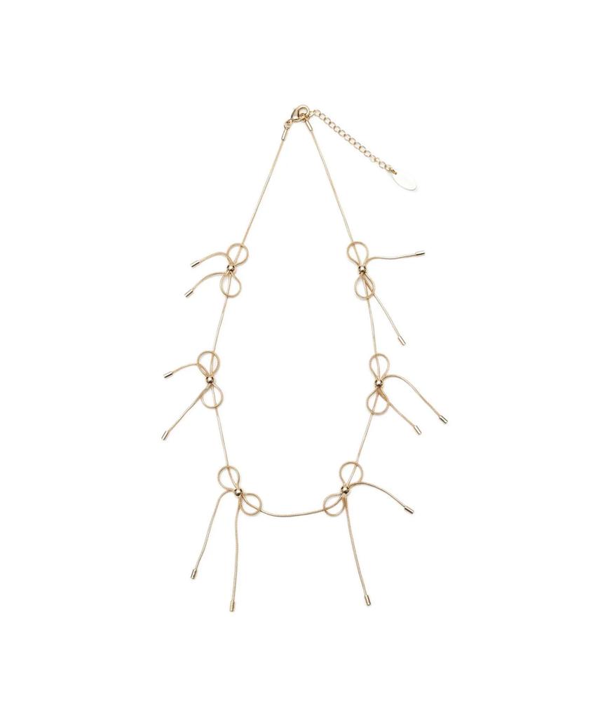 Lotsyou Ribbons Bon Chain Necklace Gold