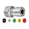 Garden Hose To Spray Washer Adapter 3/4 GHT To 1/4-inch Stainless Steel Pressure Washer Quick Connect Kit For Plant Watering