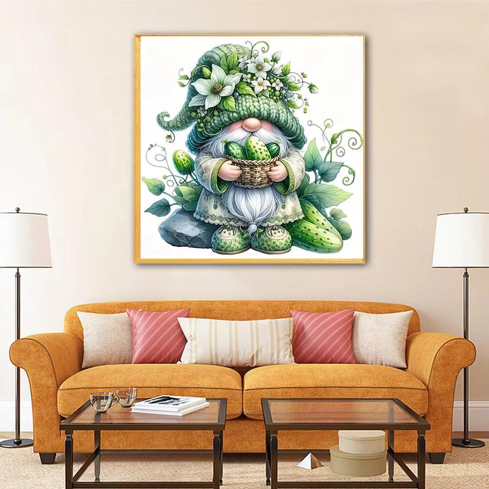 Gnome Diamond Painting Cross Stitch Landscape Diamond Mosaic Full Cross Stitch Embroidery Complete Kit Wall Art