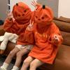 Halloweenowa Dyniowa Głowa Zimowa Amerykańska Jagnięcina Pluszowa Bluza Luźna Pogrubiona i Oversizowa Para z Takim Samym Topem Słodka