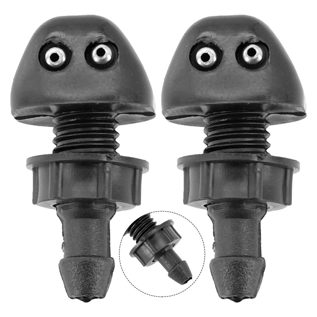ABS Plastic 2 Pcs Washer Nozzles Strong Useful Anti-corrosion Anti-wear Durable High Efficiency High Quality High Safety