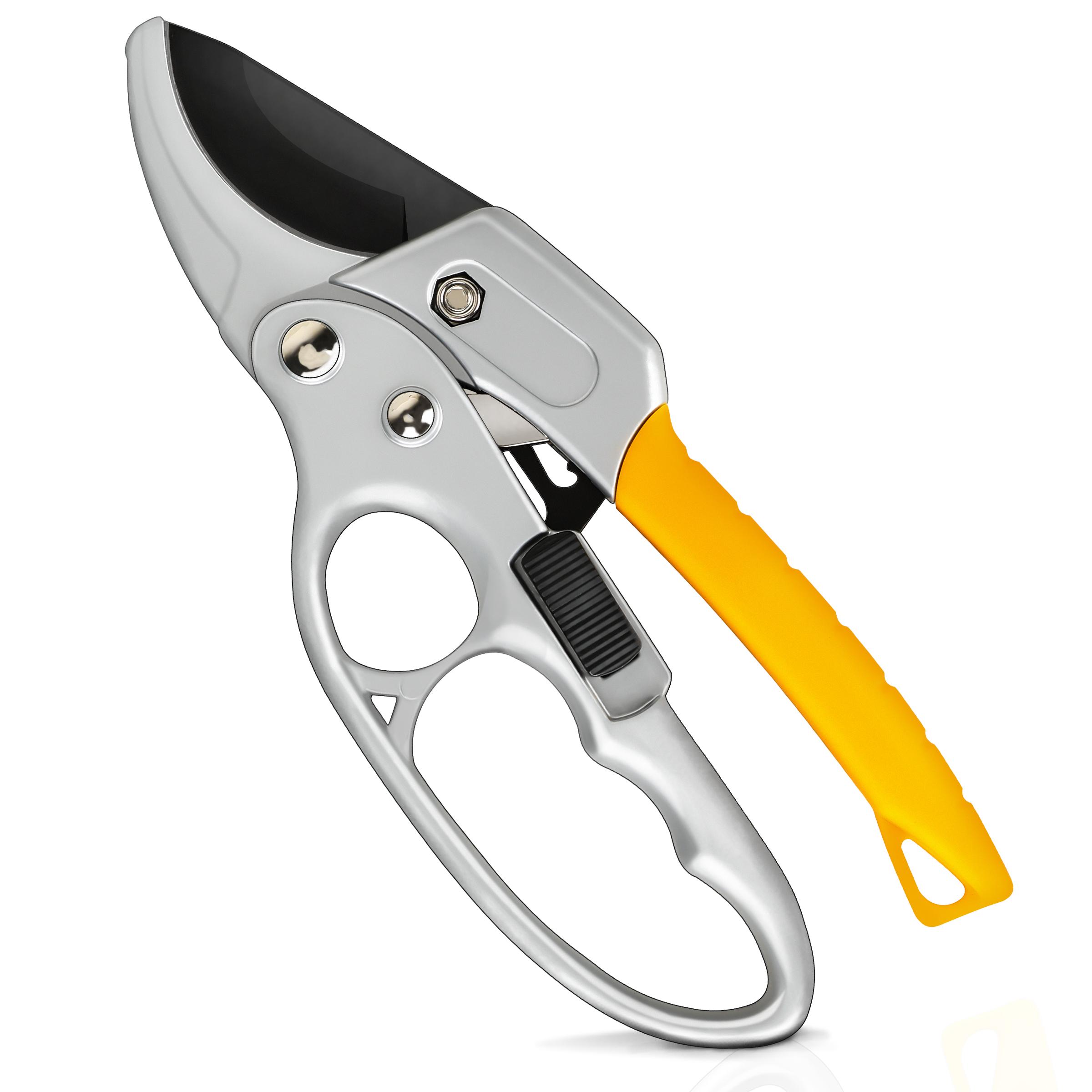 Stainless Steel Gardening Scissors SK5 Gardening Fruit Tree Pruning Shears Garden Branch Shears Flower Pruning Branch Scissors 20cm-24.9cm&1pc