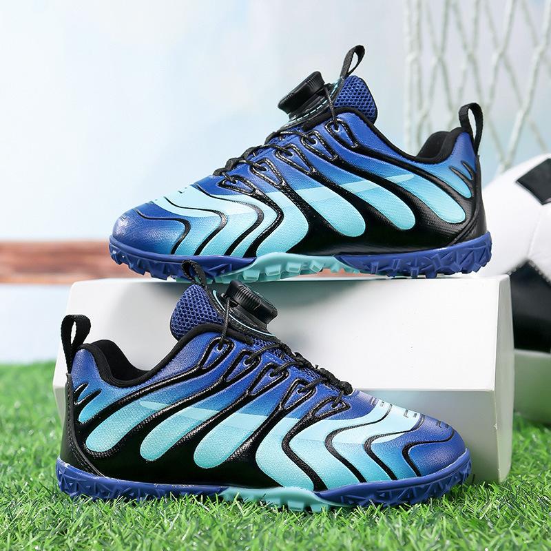 Children's football shoes Rotary buckle Boys' student game training shoes Girls' broken nail football shoes