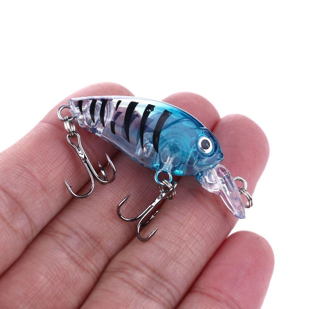 8Pcs/Box Mini Size Artificial Bait Floating Topwater Fishing Bait Fishing Lure  Searching Lure