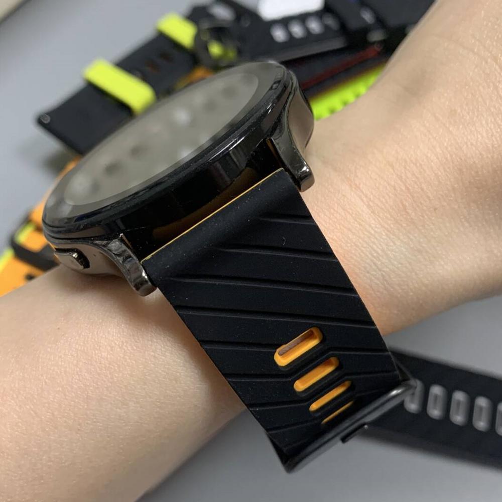 22mm Silicone Watch Bands For TicWatch Pro 3 Ultra GPS GTX GTW Sports Bracelet Belt For TicWatch Pro 2021 GTH 2 S2 E2 Soft Strap