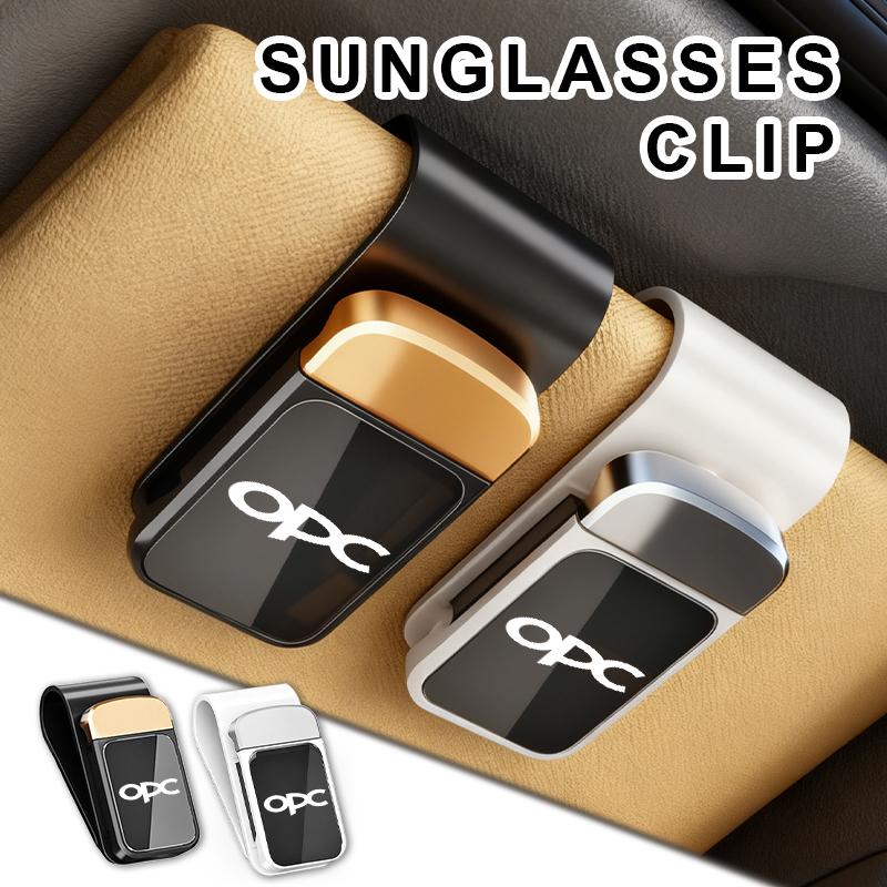 AAAYN1 Car Sun Visor Eyeglass Hanger Stainless Storage Holder Clip For Opel Insignia Corsa Zafira Mokka Grandland MOVANO Ampera