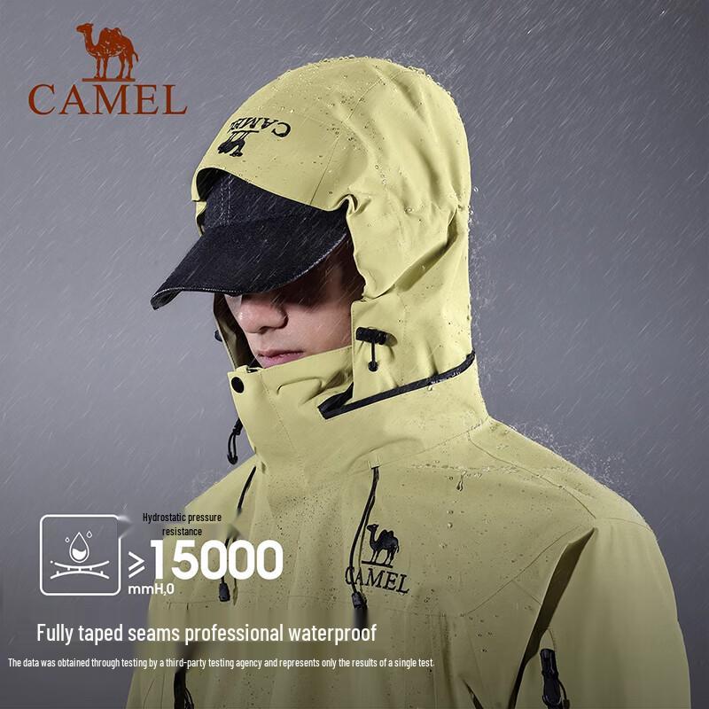 Camel Unisex Waterproof Hardshell Jacket A35BA46074