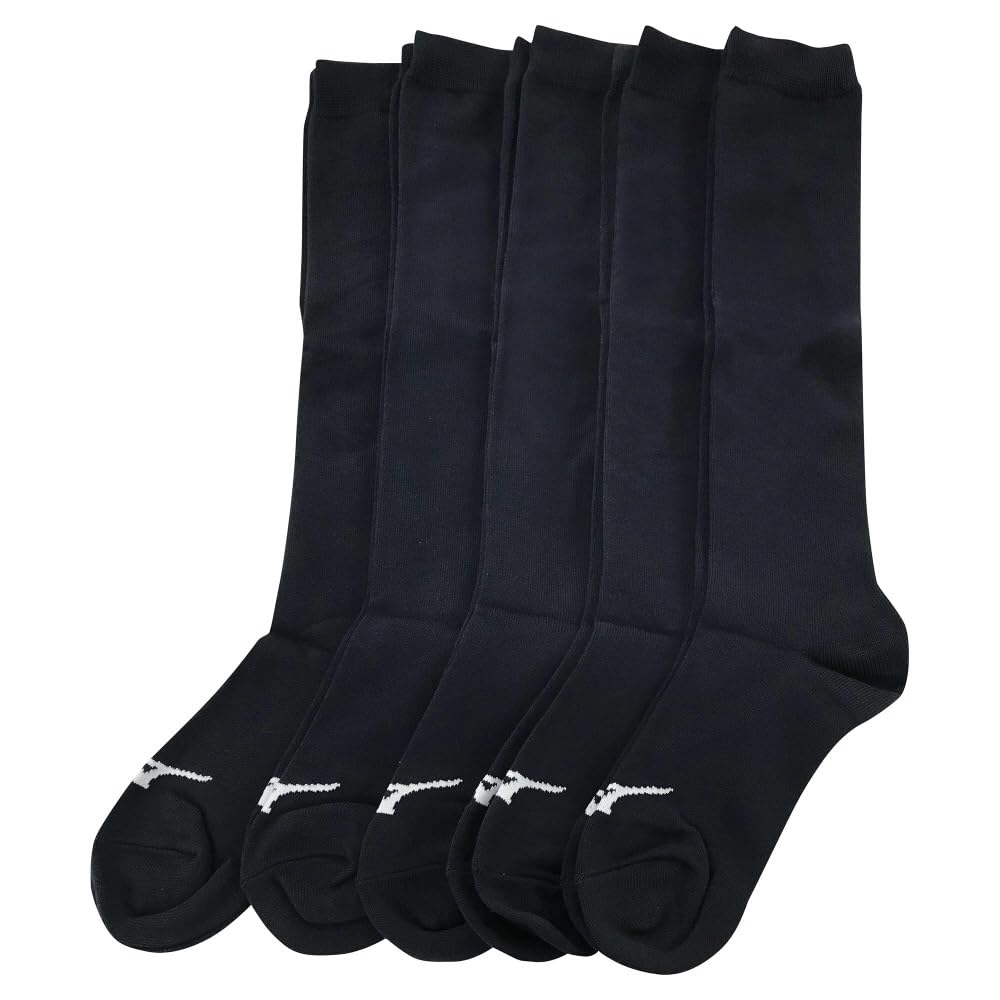 

MIZUNO Amazon Sizes Baseball/Softball Socks, 5-Pair Set, Exclusive, 12JX1U95, 09 Black, 21-24 чёрный