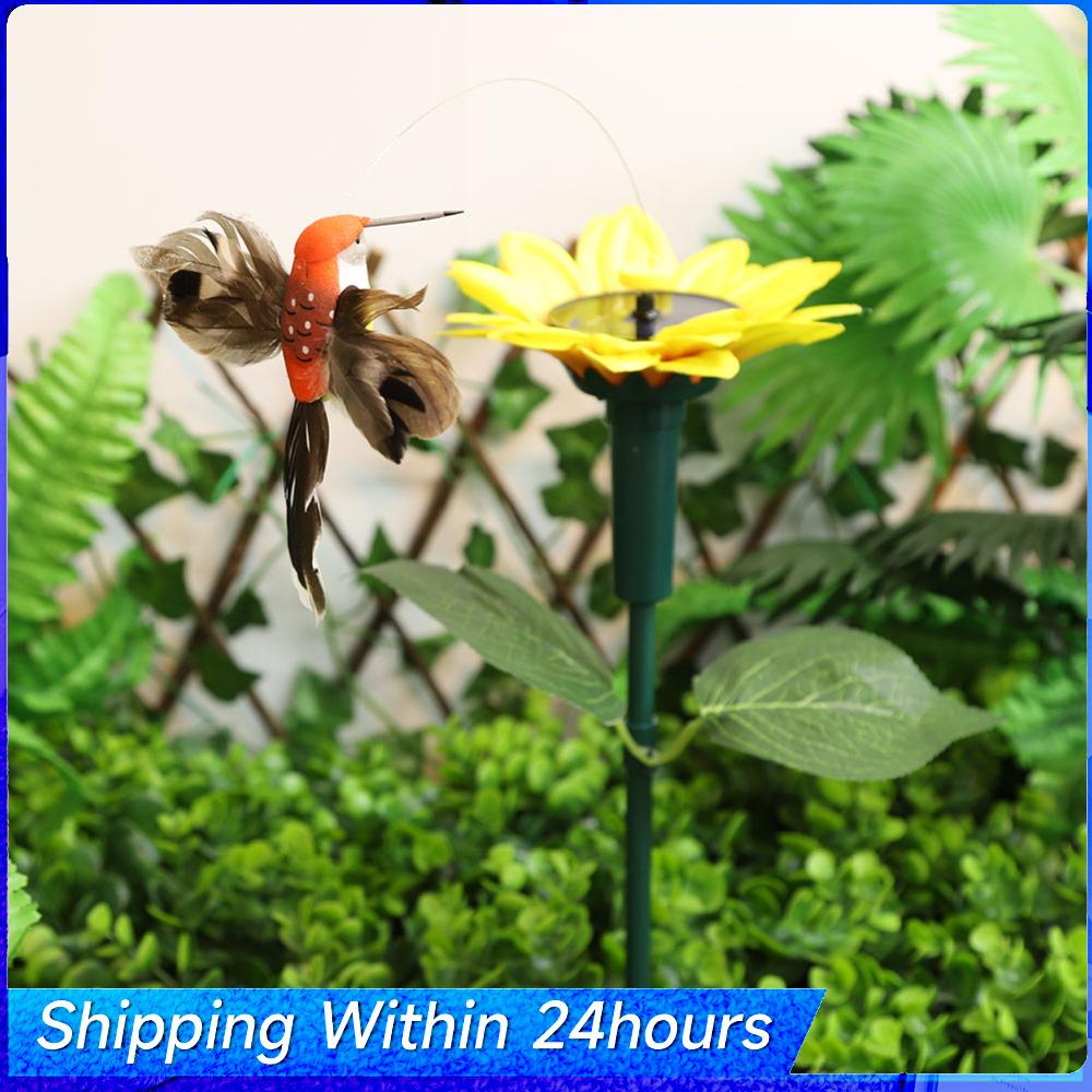Palo Decorativo Girasole Solare Animale Decorazione Esterna 40cm Farfalla Danzante Impermeabile Versatile per Decorazione Giardino