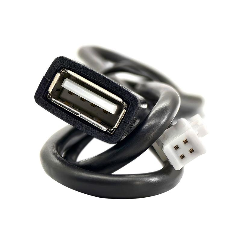 75 cm Bil USB-kabeladaptere 4-pinners og 6-pinners for Android Bilradio Stereo-kontakter USB-skjøtekabeladaptere