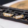 925 Sterling copper Pea Earrings Fashion Chinese Style Natural Zircon 3mm Women Gifts Simple Simple Delicate Zircon Wholesales