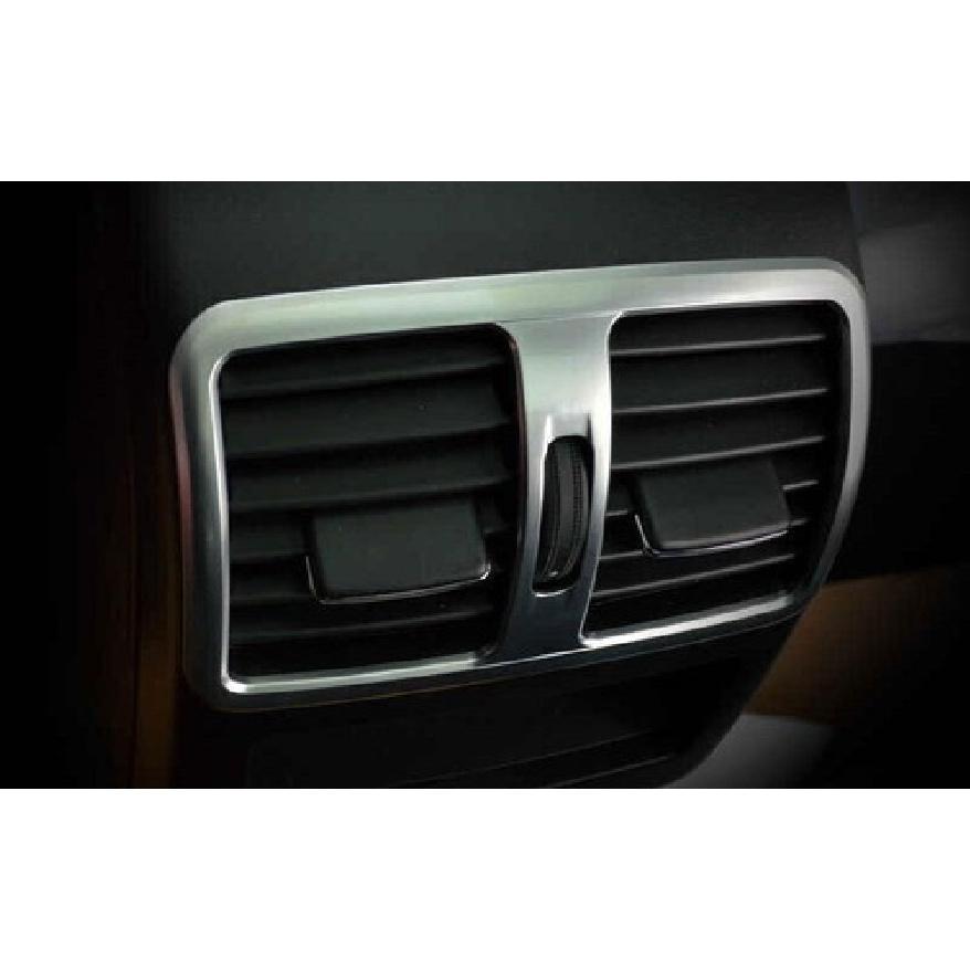 Car Inner Air Outlet Vent Cover For 09-15 Benz GLK Central Console Matte Silver