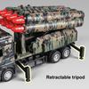 Large Alloy Missile Car Model Boy Rocket Cannon Can Fire Shells Military Model Tank Children Armored Car Toy Birthday Gift