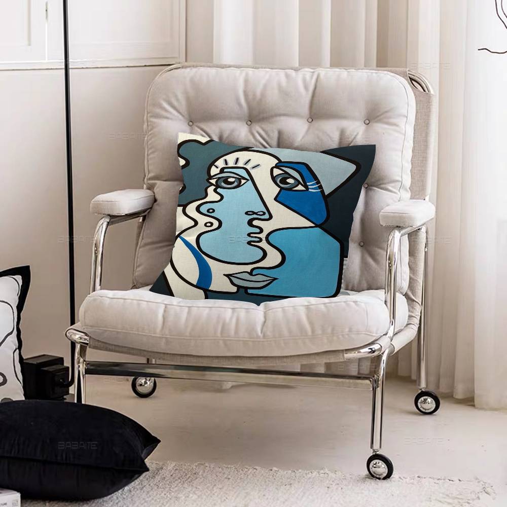 Picasso Abstract Art Cushion Cover Car Throw Pillow Case For Sofa Car Christmas Gift 40x40cm 45x45cm