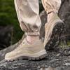 Men Large Size Climbing Shoes Causal Thick Soled Antiskid Hiking Footwear Spring Outdoor Wear Resistant Sneaker 36 To 45