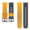 22mm Watch Strap For Suunto RACE 2 S / Run / Ocean / Vertical Two-Tone Silicone Band For Suunto 5 9 Peak Pro Wristband Bracelet