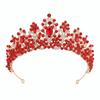 Exquisite Crystal Crown Handmade Baroque Headpiece Beaded Headpiece Bridal Tiara  Prom