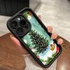 Ae121 Merry Christmas Santa design art Phone Cases for iPhone 16 14 13 11 Pro Max 15 7 8 6 Plus 12 mini XR XS Max SE Angel Eye Ladder Protective Cover