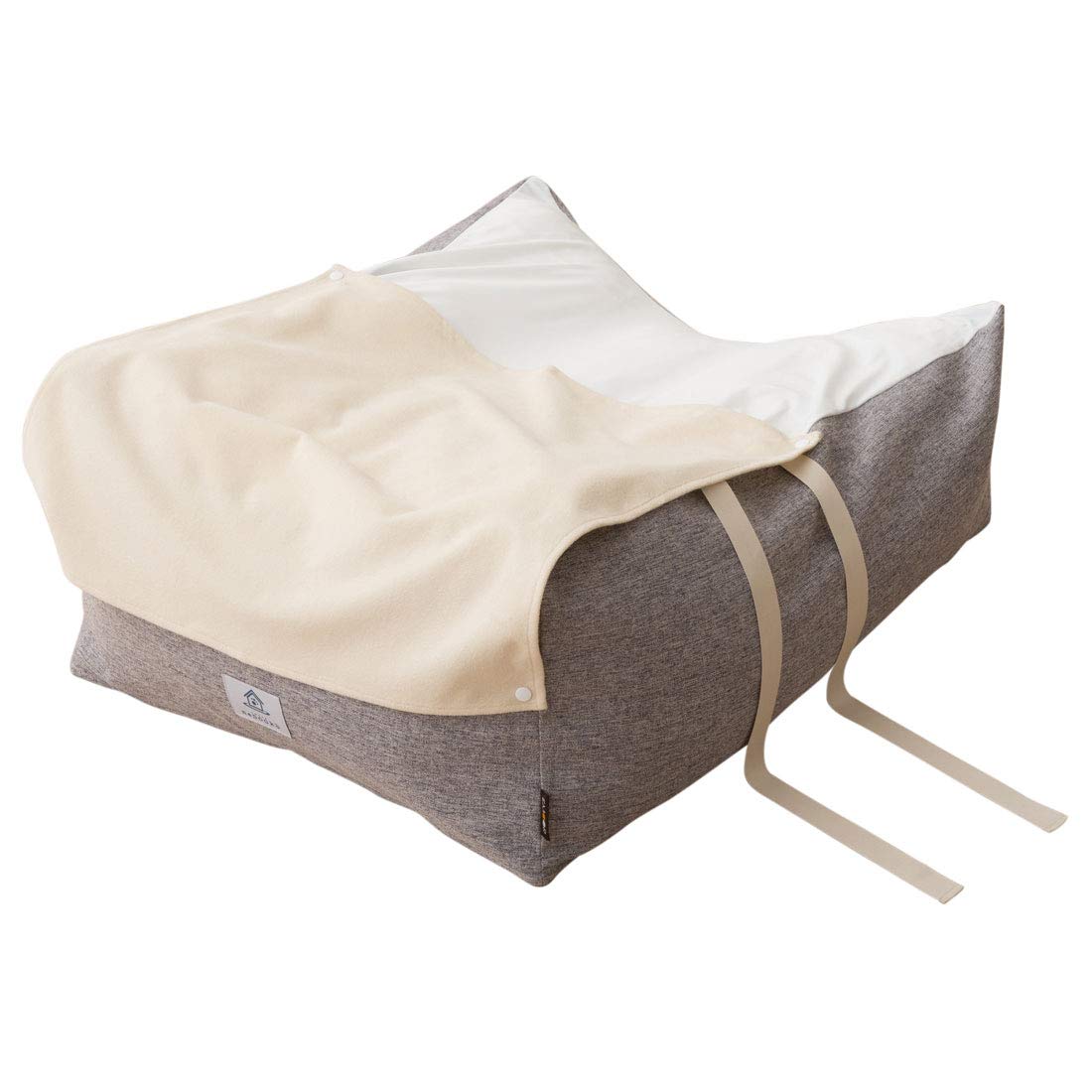 

EMOOR Nursing Care Dog Bed, Large, for Pets, Prevents Bedsores and Joint Stiffness, Supports Posture, Two-Tier Cover, Washable