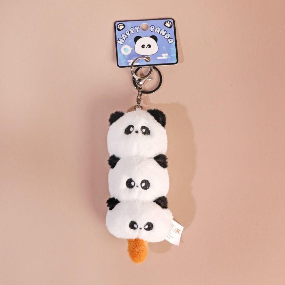 

Sugar Gourd String Panda Keychain Cute Tanghulu Panda Doll Creative Panda Head Pendant Gift panda
