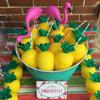 6set Hawaiian Tropical Pineapple Coconut Drinking Cup Plastic Juice Cups Summer Beach Pool Hawaii Luau Birthday Party Decoration