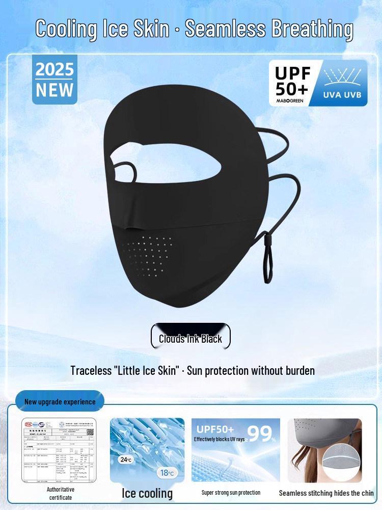 Women s Anti-UV Ice Silk Full Face Sunscreen Balaclava for Summer Driving & Cycling