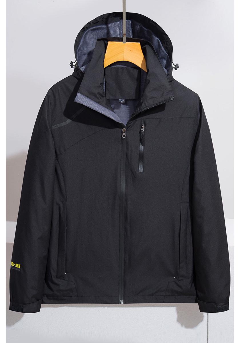 Men s Hooded Windproof Waterproof Shell Jacket for Spring & Autumn Mountaineering