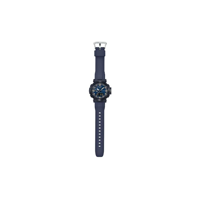 Casio CASIOPRO TREK Series-Disc Dual Display Series Temperature, Pressure and Altitude Measurement LED Light Solar Wave Outdoor PRW6600Y-2