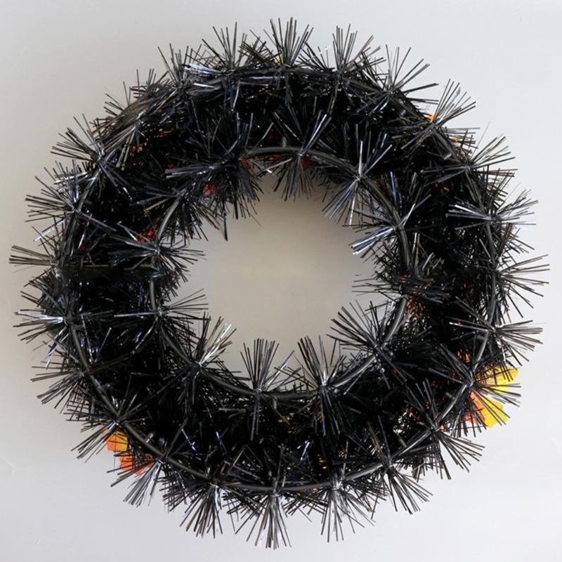 Hanging Wreath for Halloween Festivities Scary Colorful Door Garlands Accessories Party Indoor Outdoor Party Decorations