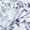 Floral Duvet Cover Set Queen Reversible Blue and White Flower Branches Leaf Print Comforter Cover Vintage Farmhouse Bedding Set