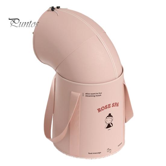 

Складное ведро для ванночки для ног с 5-слойной изоляцией, переносной мешок для замачивания, водонепроницаемый дизайн, ведро для спа-ванны для ног розовый