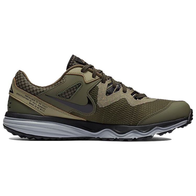 Nike Juniper Trail Modischer Stoff Stoßdämpfend Rutschfest Niedrig geschnittene Laufschuhe Herren Sneaker Schwarz Grün CW3808-200